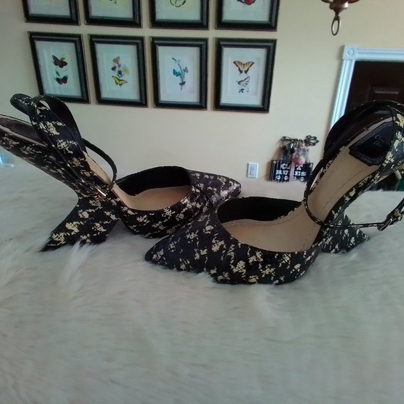 Authentic Christian Dior snakeskin wedge heels - Picture 4 of 6